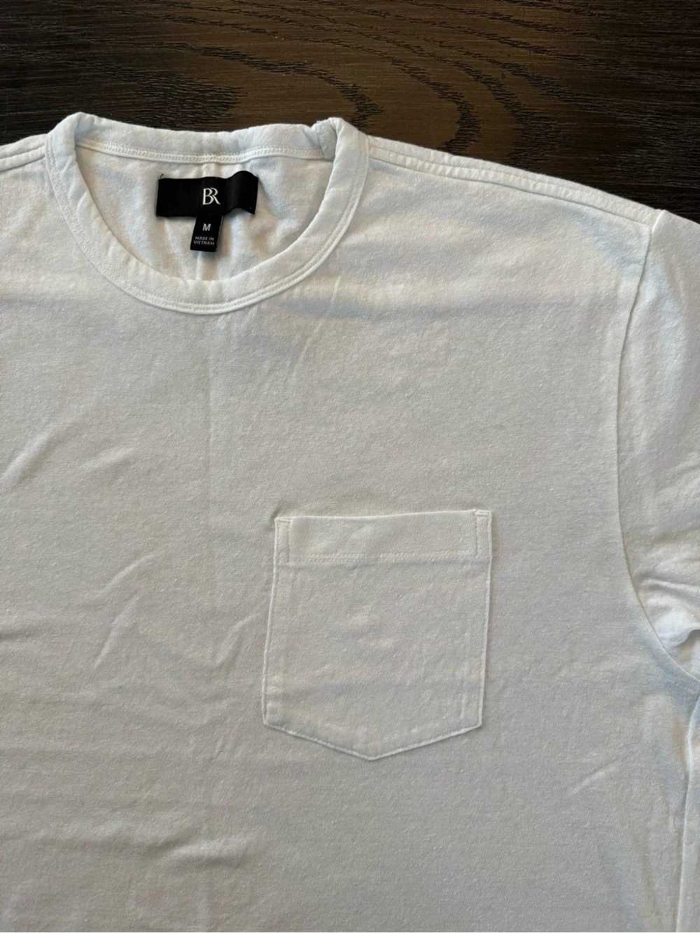 Banana Republic White Short Sleeve Pocket Tee